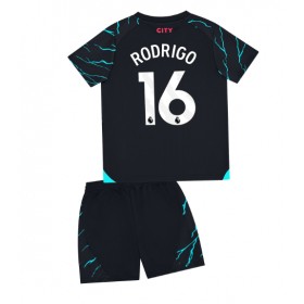 Manchester City Rodri Hernandez #16 Tredje Kläder Barn 2023-24 Kortärmad (+ Korta byxor)